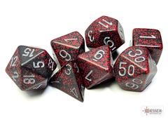 Speckled Silver Volcano Polyhedral 7-Dice Set - CHX25344